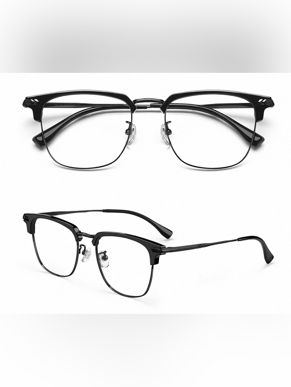 New Black Titanium Glasses Frame